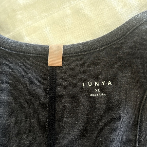 Lunya “restore” fitted dress in deep blue. Xs - Picture 6 of 8